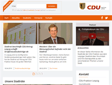 Tablet Screenshot of cdu-fraktion-leipzig.de